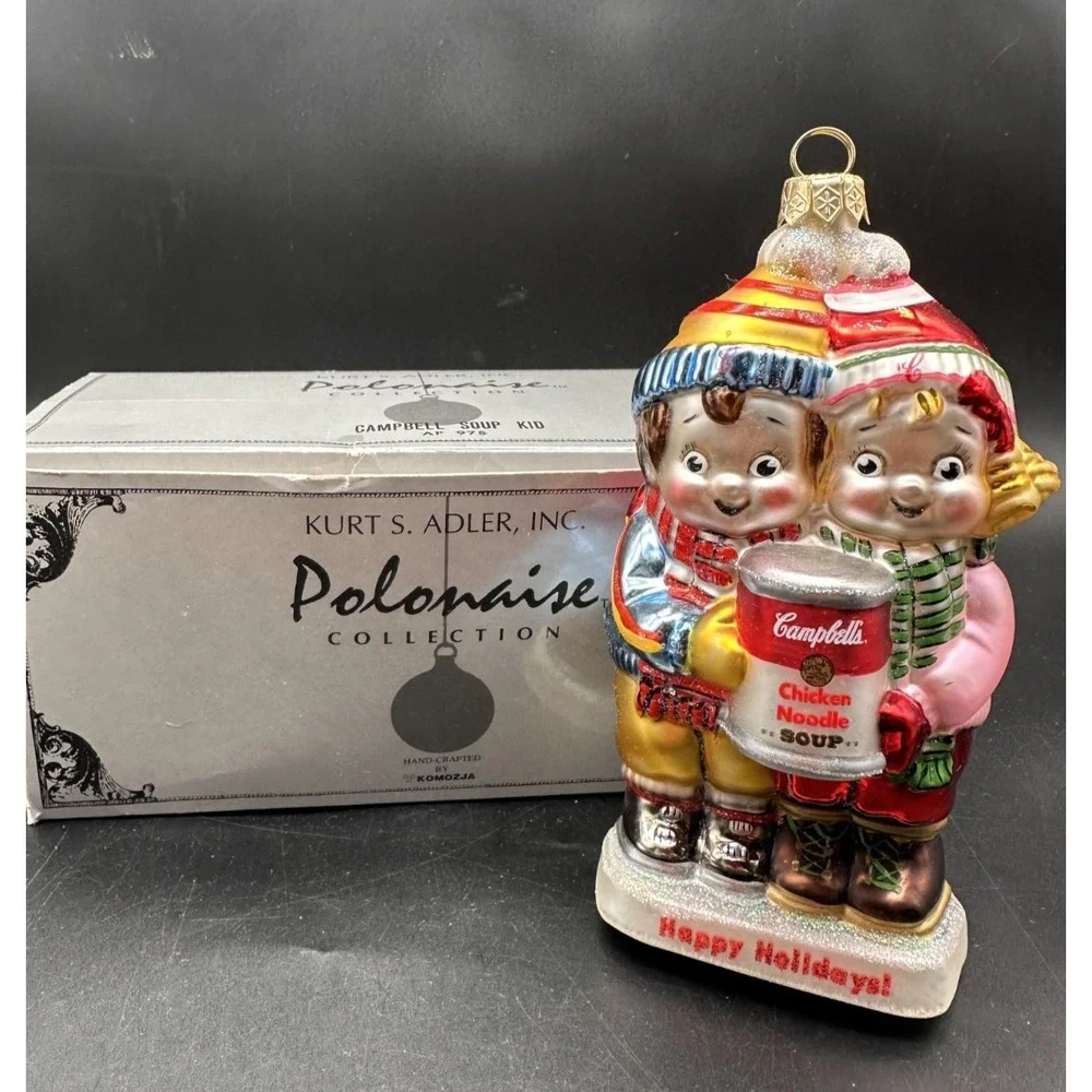 KURT ADLER POLONAISE CAMPBELL‎ SOUP KID ORNAMENT AP975
